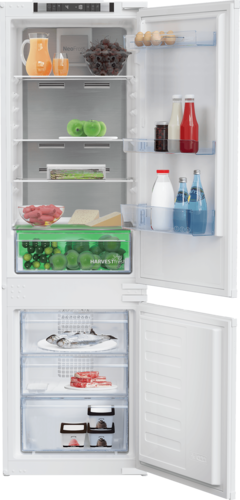 BEKO מקרר אינטגרלי מקפיא תחתון בנפח 254 ליטר בגימור לבן RCNE275K54BI