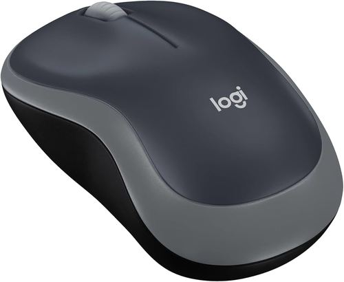 עכבר אלחוטי Logitech M185 - צבע שחור / אפור