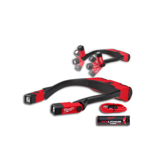 פנס לד נטען מילווקי 3AH USB קשת לצוואר עם 400 לומינס2117-21 / L4 NL400