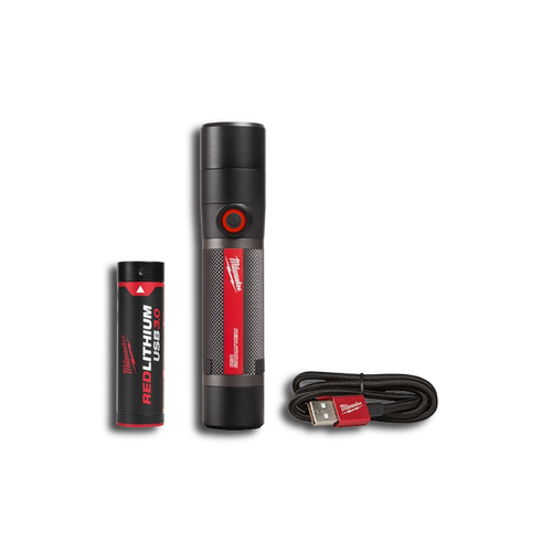 פנס יד 800 לומינס נטען USB עם סוללה 3AH ומטען2160-21 / L4 FMLED