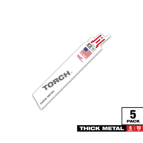 חבילה של 5 להבים TORCH למסור חרב מילווקי למתכת עבה 150 מ