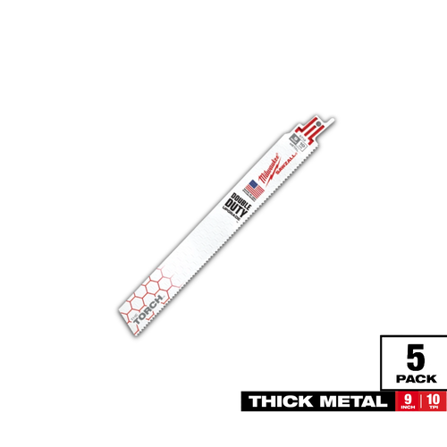 חבילה של 5 להבים TORCH למסור חרב מילווקי למתכת עבה 230 מ