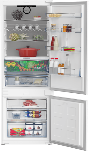 BEKO מקרר מקפיא תחתון אינטגרלי בנפח 370 ליטר  BCNE400E50SHN