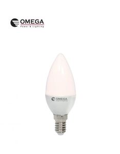 מארז 10 נורות נר אור חם OMEGA G45 8W E14