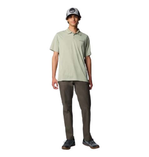 חולצת פולו קצרה לגברים UTILIZER POLO I ירוקה - Columbia