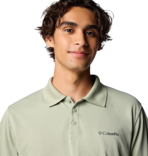 חולצת פולו קצרה לגברים UTILIZER POLO I ירוקה - Columbia