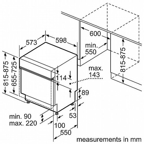 מדיח כלים רחב חצי אינטגרלי  דגם BOSCH SMI2ITS09E בוש
