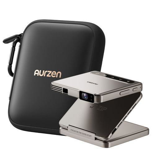 מיני מקרן מתקפל נייד Aurzen ZIP Tri-Fold
