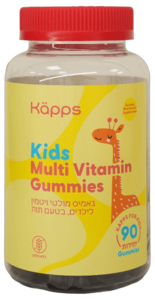 מולטי ויטמין לילדים קאפס 90 יחידות גאמיס - Kapps Kids Multi Vitamin Gummies
