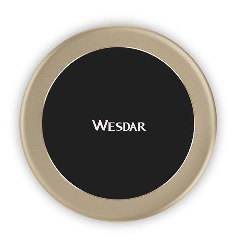 מטען אלחוטי עגול אלומיניום דק Wesdar WX2