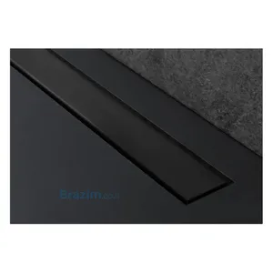 תעלת ניקוז FRAMELESS בלאק מטאל 65 סמ