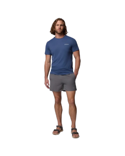 חולצה קצרה גברים Zero Rules Light S/S Crew כחולה – Columbia