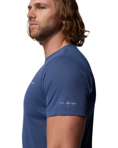 חולצה קצרה גברים Zero Rules Light S/S Crew כחולה – Columbia