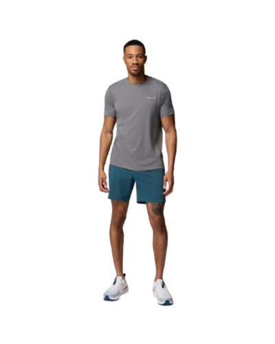 חולצה קצרה גברים Zero Rules Light S/S Crew אפורה – Columbia