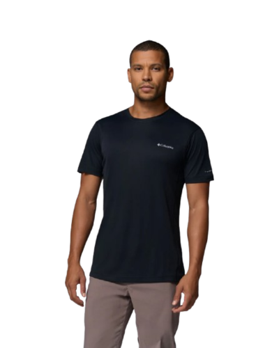 חולצה קצרה גברים Zero Rules Light S/S Crew שחורה – Columbia