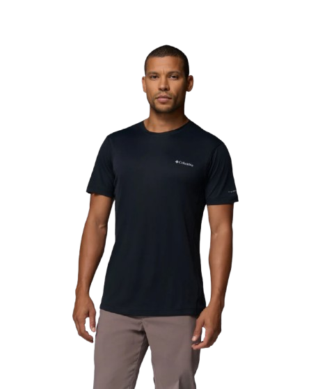 חולצה קצרה גברים Zero Rules Light S/S Crew שחורה – Columbia
