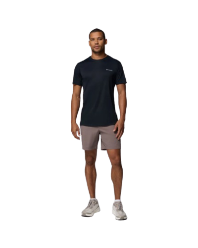 חולצה קצרה גברים Zero Rules Light S/S Crew שחורה – Columbia