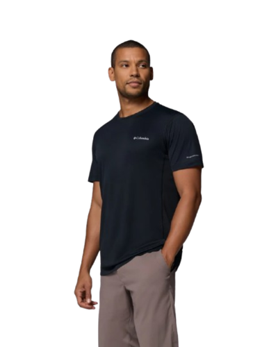 חולצה קצרה גברים Zero Rules Light S/S Crew שחורה – Columbia