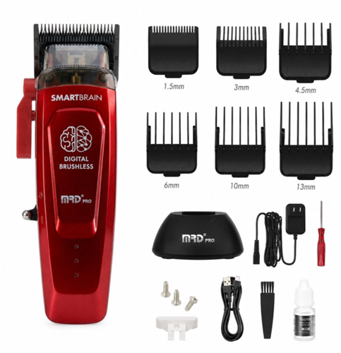 מכונת תספורת מקצועית MRD PRO HC-90-4 RED – אדום