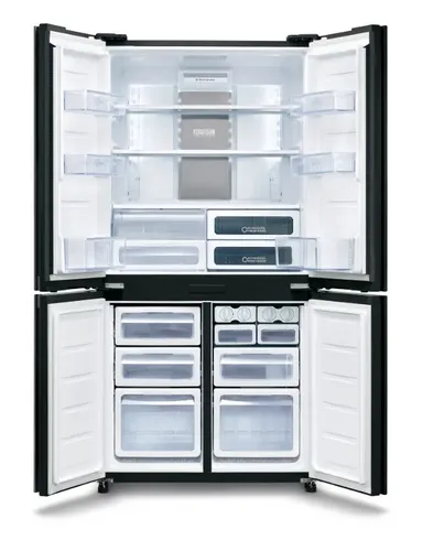 מקרר 4 דלתות מקפיא תחתון 611 ליטר דגם SHARP SJ9260BS שארפ נירוסטה