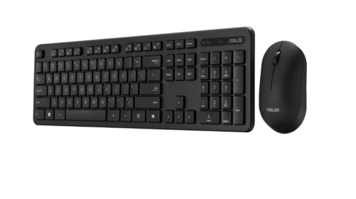 ‏סט מקלדת ועכבר אלחוטיים Asus CW100 אסוס - צבע שחור