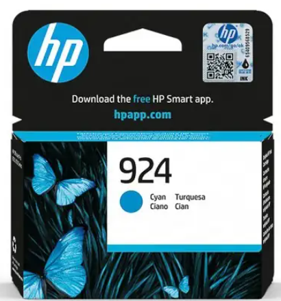 ראש דיו כחול מקורי HP 924C 4K0U3NE (400 דפים)