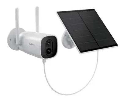 מצלמת אבטחה אלחוטית קבועה נטענת WIFI עם פנל סולארי IC-FIX10 SOL מבית Semicom