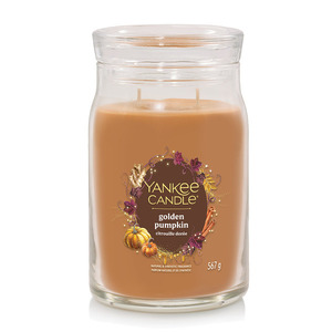 נר ריחני -Yankee Candle Golden Pumpkin Signature Large Jar 567G