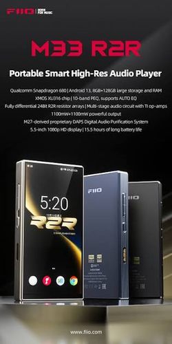 נגן מקצועי FIIO M33 R2R