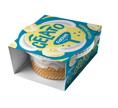 גלידה לכלבים בטעם בננה Fidovet Gelato for Dogs Banana– Ice Cream for Dogs