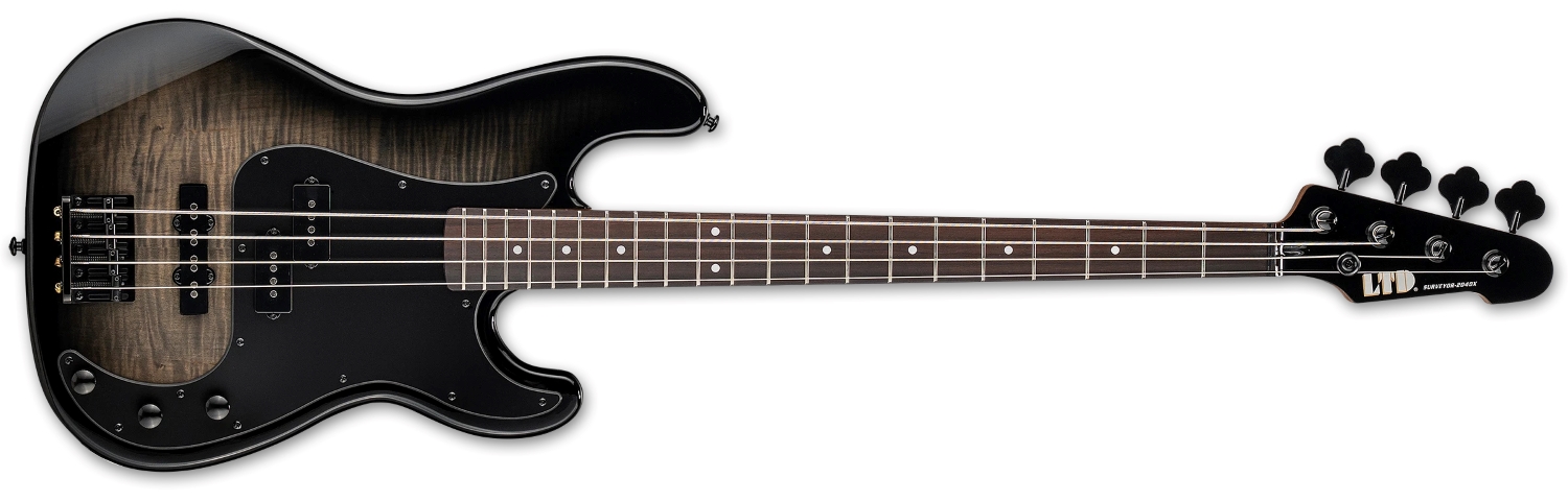גיטרה בס ESP LTD Surveyor 204DX Black Burst