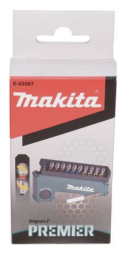 סט ביטים מגנטים 11 חלקים PREMIER במארז MAKITA E-03567 מקיטה
