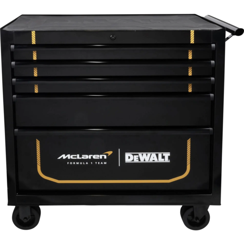עגלת כלים מקצועית ניידת עם 5 מגירות DEWALT × McLaren F1