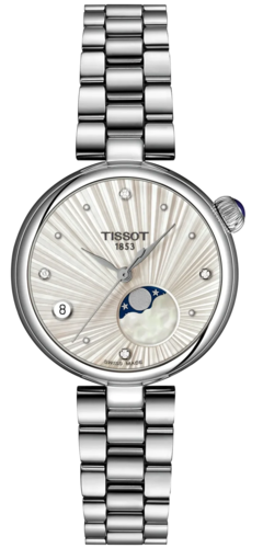Tissot T1522231103600 DESIR Moonphase משובץ יהלומים נשים