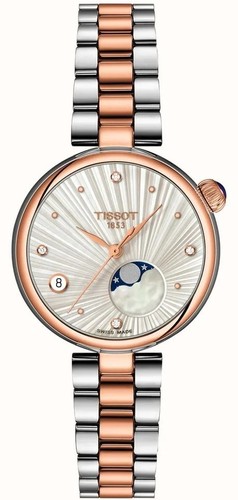Tissot T1522232203600 DESIR Moonphase משובץ יהלומים נשים