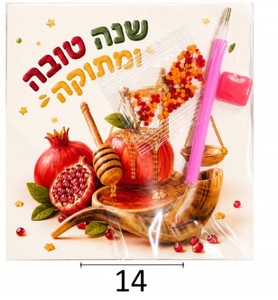 יצירה שנה טובה עם יהלומים נוצצים