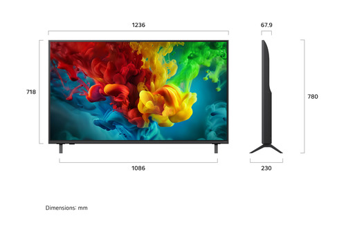 טלוויזיה חכמה LG QNED evo AI Mini LED QNED84 4K 2026 55 אינץ' - 55QNED84B6T
