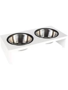 פלמינגו מעמד מתכת עם צלחות אוכל ומים 380 מ"ל | Flamingo Dinner Set Metal Frame 380ml