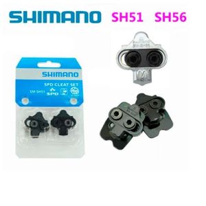 קליטים לנעלי רכיבת אופניים שטח SHIMANO CLEAT SET SM-SH56 בצבע כסף 