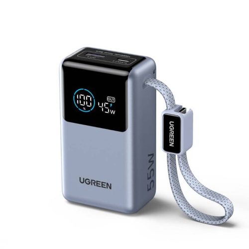  סוללת גיבוי קומפקטית UGREEN Nexode Pro 10000mAh 55W עם כבל מובנה UGREEN PB727 75701B 