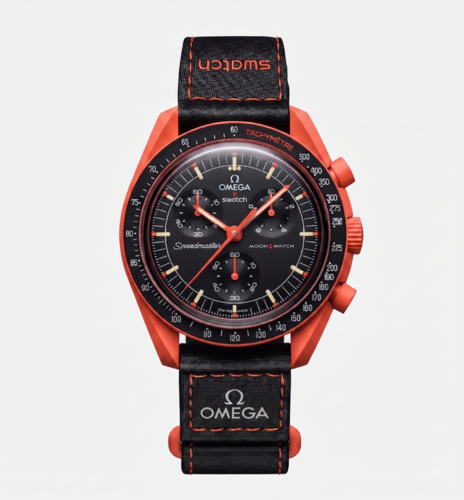 שעון לגבר Swatch x Omega MISSION ON EARTH LAVA
