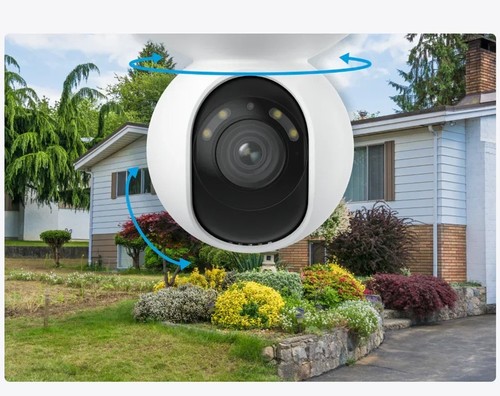 מצלמת אבטחה WiFi ממונעת 4K עם זום אופטי X3 ומעקב אוטומטי - E1 Outdoor Pro
