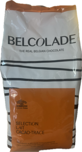 Belcolade –  שוקולד חלב בלגי אמיתי עם איזון מושלם בין מתיקות, קקאו וחלב. מכיל 34% קקאו איכותי. 5 ק