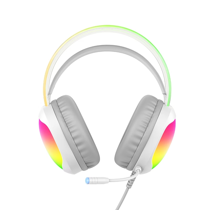 אוזניות גיימינג HOCO W119 RGB 7.1 לבן