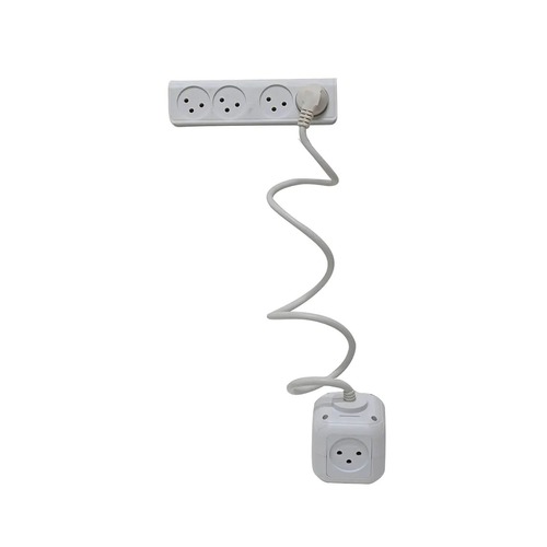 מפצל חשמל קוביה כולל USB ו-TYPE C עם כבל 1 מטר