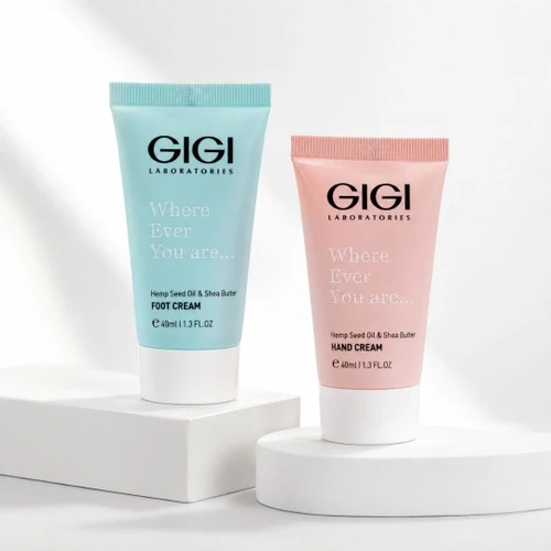 קרם ידיים וקרם רגלים של חברת GIGI בשפורפרות 40 מל