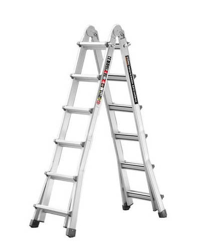 סולם אלומיניום טלסקופי מקצועי 4X6 שלבים STARKE