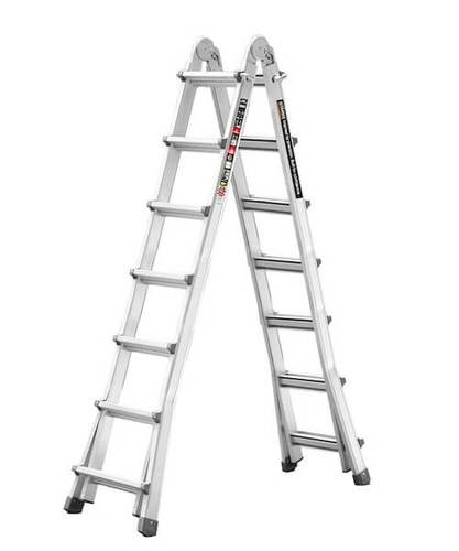 סולם אלומיניום טלסקופי מקצועי 4X7 שלבים STARKE