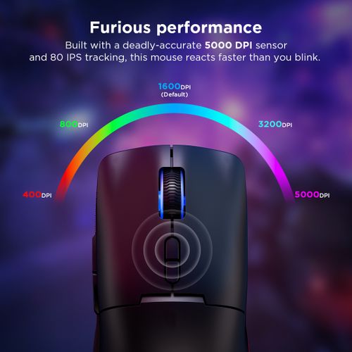 Lenovo Legion M220 Wireless RGB Gaming Mouse (Aurora Purple) GY51V60438 לנובו