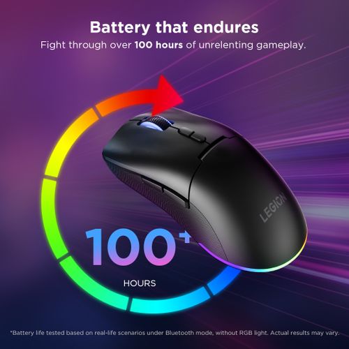 Lenovo Legion M220 Wireless RGB Gaming Mouse (Aurora Purple) GY51V60438 לנובו